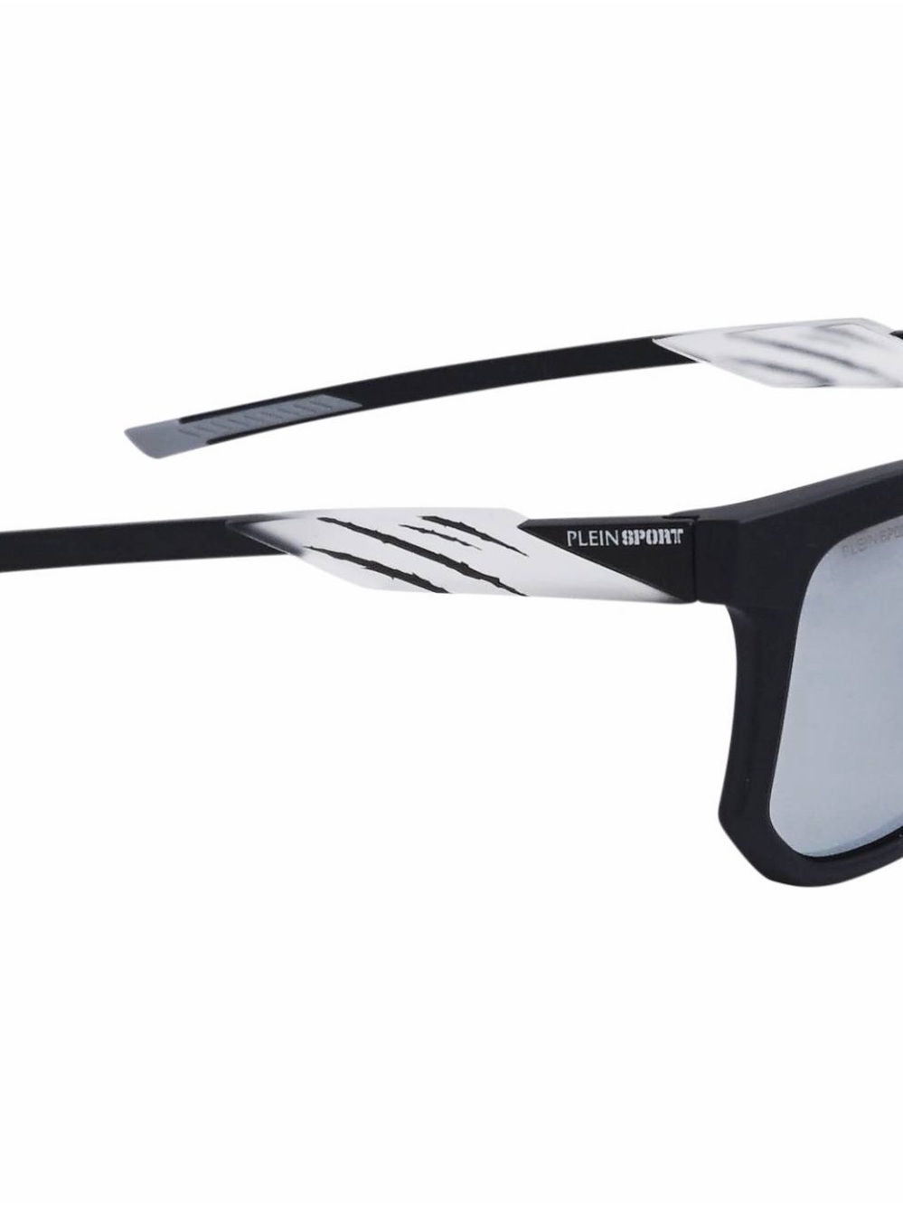 Plein Sport Black Frame Sunglasses with Reflective Lenses - Picture 2 of 8